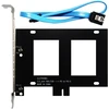 Glotrends 2.5" ssd laikiklis su sata iii kabeliu ir ssd varžtais pcie arba pci lizdo montavimui