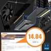 Glotrends 300 mm pcie 3.0 x16 riser kabelis (0->90 laipsnių), suderinamas su nvidia-rtx 2000/gtx1600 serija, amd-rx6000/5000/500/400/vega serija ir kt.