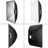 Godox Softbox 50 cm x 70 cm stačiakampis softbox su korio tinkleliu, skaitmeniniu laikikliu, nešiojami softboksai mini studijos blykstėms, speedlite blykstėms, video portretams (sb-fs 50 x 70)