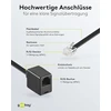 Goobay 68263 modulinis prailginimo laidas plokščias 3 m / Rj12 kištukas į Rj12 lizdą / telefono laidas 3 m ilginimui / Cca Rj12 laidas su Western kištuku telefono jungties laidas 3 m