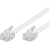 Goobay 93065 modulinis jungiamasis kabelis 15 m baltas - rj11/rj14 kištukas (6p4c) į rj11/rj14 kištuką (6p4c)