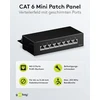 Goobay 96105 Cat 6 Mini/desktop patch panelis, 8 prievadai