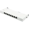 Good Connections patch panelis - stalinis - cat 6, 250 mhz - gigabit palaikymas - 8 prievadai - 0.5 u - stp ekranuotas - atidaromas be įrankių - grynai baltas (ral9010)