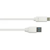 Good Connections Usb 3.2 Gen.2 kabelis - 10 Gbit/s / 3a - A tipo kištukas į Usb-c™ kištuką - aukštos kokybės varinis laidininkas - baltas - 1 m