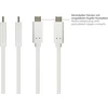 Good Connections Usb 3.2 Gen.2 kabelis - 10 Gbit/s / 3a - A tipo kištukas į Usb-c™ kištuką - aukštos kokybės varinis laidininkas - baltas - 1 m