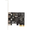 Goshyda Pci E Pci Express 4x į Usb 3.1 Gen 2 2 prievadų Type C išplėtimo plokštė 10gbps Asmedia lustų rinkinys, skirtas Windows 7/8/8.1/10/linux