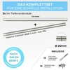 Graft deep earth rinkinys iš v4a nerūdijančio plieno | 3 x 1 m įžeminimo strypai | 20 mm skersmens | su sds-max įkalimo antgaliu ir jungties spaustuku | apsauga nuo žaibo fotovoltinei sistemai | įžeminimas | namo įžeminimas