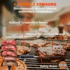 Gram Pres belaidis mėsos termometras, skaitmeninis maisto gaminimo termometras su belaidžiu zondu ir 150 m atstumu, maisto termometras, Ios ir Android programėlė, iš anksto užprogramuotos temperatūros Bbq, orkaitei