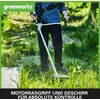 Greenworks Gd40bcb 40 V akumuliatorinis krūmapjovis su bešepetėliniu varikliu, diržais, motociklo rankena, 40 cm pjovimo pločiu, 2 mm nailoniniais siūlais arba 25 cm ašmenimis, be 40 V akumuliatoriaus ir įkroviklio