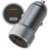 Greitas dvigubas Qc3.0 Usb+type-c automobilinis įkroviklis