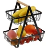 Gresorth dirbtiniai kriaušė, obuolys, bananas, persikas, kivis, apelsinas, vyšnios, kekės dekoracija, netikras vaisius, tikroviškas maistas, virtuvės žaislas