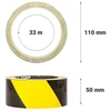 Grip Eventbasics grindų žymėjimo juosta Gt 800 Pvc įspėjamoji juosta juodai geltonos juostos 50 mm x 33 m lipni