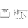 Grohe Start Cube 41102000 tualetinio popieriaus laikiklis su dangteliu, paslėptas tvirtinimas, metalas, chromas