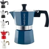 Kavos aparatas Grosche Milano espreso virimo aparatas, moka kavinukas, 3 puodeliai espreso kavos, 150 ml, mėlynas