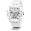 Guess vyriškas madingas laisvalaikio tonneau deimantinis 43 mm laikrodis