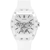 Guess vyriškas madingas laisvalaikio tonneau deimantinis 43 mm laikrodis