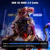 Gulemfy 4k Hdmi kabelis 1 metras, Hdmi 2.0 kabelis 4k @ 60hz 18gbps su Ethernet/audio grįžimo kanalu, palaiko 4k 3d Hdr Uhd 2160p 1080p, suderinamas su monitoriumi, Tv, Blu-ray, Ps5/4/3, XBOX, nešiojamuoju kompiuteriu
