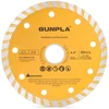 Gunpla deimantinių pjovimo diskų rinkinys, 3 vnt., skersmuo 115 mm - 22,23 mm skylė deimantinis pjovimo diskas plytelėms, betonui, plytoms, stogo čerpėms, granitui ir klinkeriui