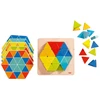 Haba 301703 – Dėlionė „magic Triangles“ su 36 trikampiais ir 6 dvipusėmis atspausdintomis šablonų lentelėmis, skatina kūrybiškumą ir smulkiąją motoriką