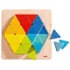 Haba 301703 – Dėlionė „magic Triangles“ su 36 trikampiais ir 6 dvipusėmis atspausdintomis šablonų lentelėmis, skatina kūrybiškumą ir smulkiąją motoriką