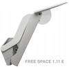 Hafele Free Space 1.11 E pilnas komplektas, pilkas