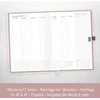 Häfft® Business Timer Deluxe 2025 A5 "dusky Rožinė" 1 savaitė 2 puslapiai - knyginis kalendorius, susitikimų planuoklis, savaitinis planuoklis, savaitinis kalendorius, organizatorius, susitikimų kalendorius - tvarus ir draugiškas klimatui