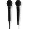 Hama Karaoke dinaminis mikrofonas su 2,5 m lizdo laidu + adapteris, įjungimo/išjungimo jungiklis, 2 vnt. rinkinys