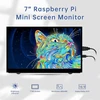 Hamtysan Raspberry Pi ekranas, 7 colių mini monitorius 800 x 480 Hdmi ekranas mažas Ips Lcd nešiojamas monitorius, skirtas Raspberry Pi 4/3/2/zero/b/b+ Win10/8/7 (be lietimo)