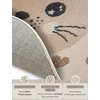 Hanse Home Adventures vaikiškas apvalus kilimas – kačių ir širdelių raštas, gyvūnų širdelių rašto kilimas berniukams ir mergaitėms į vaikų kambarį, žaidimų kambarį, paauglių kambarį, svetainę – kreminės smėlio spalvos, 140 cm