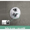 Hansgrohe Ecostat S termostatinis maišytuvas paslėptam montavimui su integruotu uždarymo/perjungimo vožtuvu #15758000