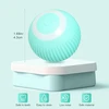 Harewu elektrinis judantis žaislas katei su led lempute, interaktyvus 360 laipsnių kamuoliukas katei, savaime besisukantis, išmanus, įkraunamas usb (mėlynas)