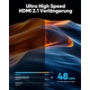 Hdmi 2.1 prailginimo laidas, 8k 60hz, 4k 120hz, 48gbps, pilkas, 0.3m