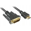 Hdmi - dvi kabelis 18+1 pin 2m Sharkoon juodas