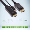 Hdmi į Displayport keitiklio kabelis, 4k 60hz, Usb maitinimas, 1.5m