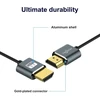 Hdmi kabelis 7.5m, 2 vnt., plonas, 4k@60hz, 18gbps