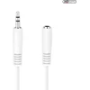 Hdsupply Ac016-015 audio stereo ilgintuvas, 3.5 mm kištukas į 3.5 mm lizdą, itin plonas dizainas, 1.50 m, baltas