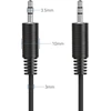 Hdsupply aux kabelis, 1.50 m jack kabelis, audio 3.5 mm jack stereo 3-pin audio kabelis ausinėms, soundbar'ui, televizoriui, automobiliui, radijui, juodas
