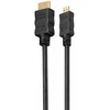 Hdsupply Hc055-010e Hdmi - Micro Hdmi kabelis Hdmi-a kištukas (19 kontaktų) į Hdmi-d kištuką (19 kontaktų) dvigubai ekranuotas paauksuoti kontaktai, 1.0m, juodas