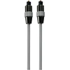 Hdsupply tc030-030 toslink s/pdif audio kabelis, optinis pluoštas, nuo vyriško iki vyriško, skersmuo 6,0 mm, 3,00 m, pilkas
