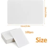 Heavenlife 100 lapų kraft popieriaus kortelės, baltos tuščios rodyklių kortelės 10 x 15 cm, žodžių kortelės, žodyno kortelės, atmintinės, vizitinės kortelės, popierinės atminties kortelės "pasidaryk pats" atvirukams