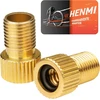 Henmi dviračio ventilio adapteris su sandarinimo žiedu, dv sv į av, adapteris prancūziškam ventiliui, dviračio ventilio adapteris į automobilio ventilį, sclaverand dunlop ventilis į schrader ventilio adapterį, dviračio ventilio adapteris