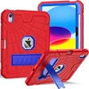 Herize dėklas, skirtas ipad 10 generation 2022 10.9 colių planšetiniam kompiuteriui, apsauginis dėklas, skirtas ipad 10th generation, tvirtas smūgiams atsparus apsauginis dėklas su rašiklio laikikliu, ipad 10th generation dėklas, raudonas ir mėlynas