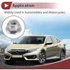 Heroffix M4 automobilinių flanšinių veržlių rinkinys, 5 vnt., aliuminio lydinio, plastikiniai guminiai žiedai, plokščios šešiabriaunės fiksavimo flanšinės veržlės, neslystančios fiksavimo flanšinės sidabro spalvos guminiai žiedai automobiliams ir motocikl