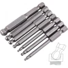 Hex atsuktuvo antgaliai 65mm, 7 vnt., 1/4" S2 plieno, rutulinė galvutė