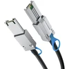 H!fiber.com išorinis Sas kabelis, 4 kanalų mini Sas (sff-8088) į mini Sas (sff-8088), 6 Gbps, 2 metrų (6.6 pėdos)