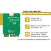 Highzer0 Electronics Be200 Wifi 7 kortelė | M.2 Pcie Wifi kortelė | Tri-band 2.4/5/6 Ghz | Iki 5.8 Gbps | Žaidimų Wifi kortelė kompiuteriui | Palaiko Bluetooth 5.4 ir Intel kompiuterius su Windows 10/11 | Be200ngw