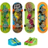Hot Wheels Tony Hawk Inspired Hot Wheels Skate Neon Bones 4 riedlenčių pirštams rinkinys ir nuimami riedlenčių batai, sukurti bendradarbiaujant su Tony Hawk Hxk84