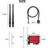 Hotut wifi 7 pcie wlan plokštė, bluetooth 5.4 tri-band be200 wifi tinklo plokštės adapteris, wifi plokštė kompiuteriui, mu-mimo, wpa3, skirta windows 10/11, žemo profilio tvirtinimai, palaiko tik intel pagrindines plokštes