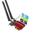 Hotut wifi 7 pcie wlan plokštė, bluetooth 5.4 tri-band be200 wifi tinklo plokštės adapteris, wifi plokštė kompiuteriui, mu-mimo, wpa3, skirta windows 10/11, žemo profilio tvirtinimai, palaiko tik intel pagrindines plokštes