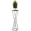 Howhomely Modernus juodas metalinis mdf gėlių stovas